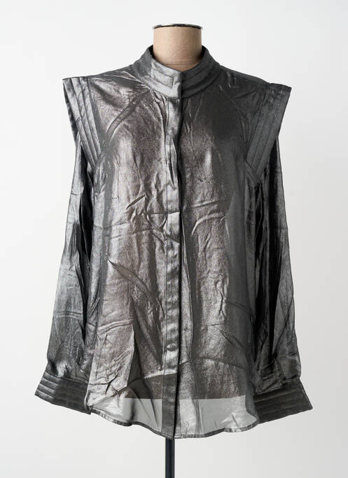 Chemisier coupe droite manches longues gris MES DEMOISELLES...PARIS femme