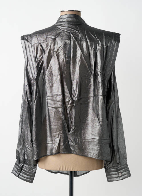 Chemisier coupe droite manches longues gris MES DEMOISELLES...PARIS femme