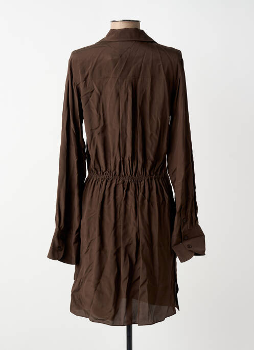 Robe courte manches longues manches longues marron VANESSA BRUNO femme