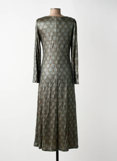 Robe longue manches longues manches longues vert SIYU femme