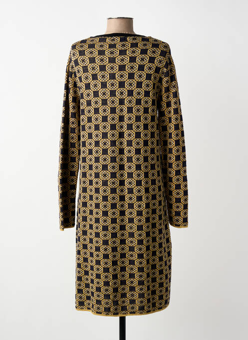 Robe pull col rond manches longues noir SIYU femme