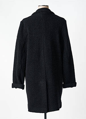 Manteau long coupe droite sans capuche noir GOODMATCH femme