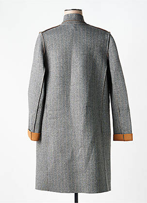 Manteau long coupe droite sans capuche gris GOODMATCH femme