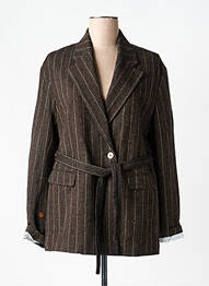Blazer poches marron ALYSI femme