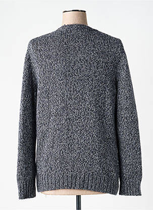 Pull col v manches longues gris GRAN SASSO femme
