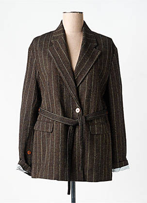 Blazer poches marron ALYSI femme