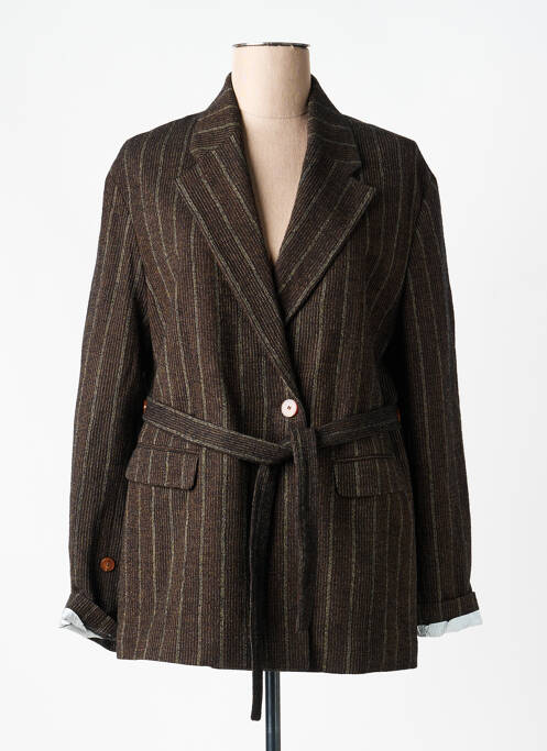 Blazer poches marron ALYSI femme