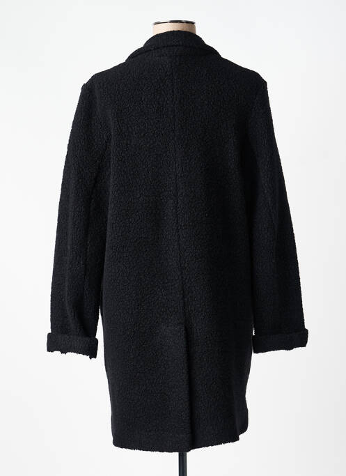 Manteau long coupe droite sans capuche noir GOODMATCH femme