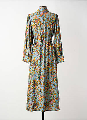 Robe longue manches longues manches longues bleu SURKANA femme