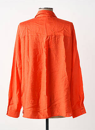 Chemisier coupe fluide manches longues orange SURKANA femme