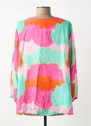 Blouse imprimé fantaisie manches longues vert MADE IN SENS femme