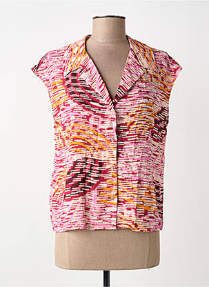 Chemisier manches courtes manches courtes rose SURKANA femme