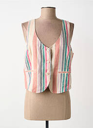 Gilet sans manche doublure beige SURKANA femme