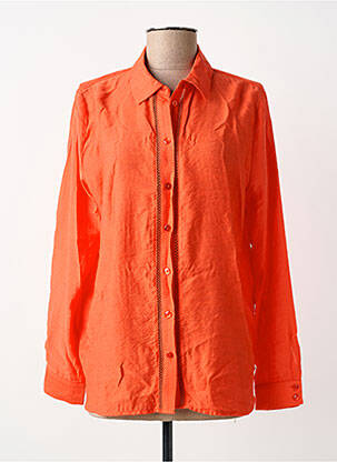 Chemisier coupe fluide manches longues orange SURKANA femme