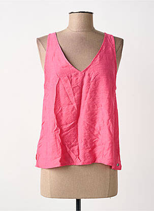 Débardeur coupe droite sans manche rose SURKANA femme