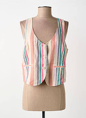 Gilet sans manche doublure beige SURKANA femme