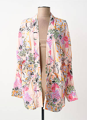 Veste casual coupe droite rose MADE IN SENS femme