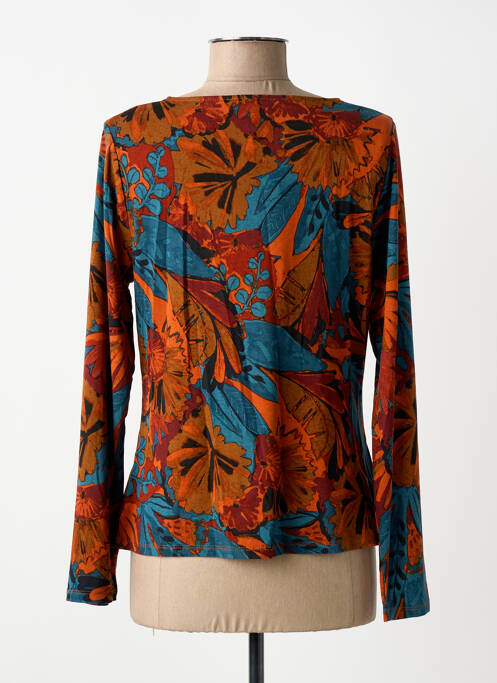 T-shirt imprimé fantaisie manches longues marron SURKANA femme