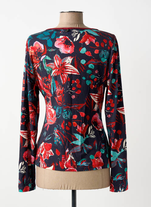 T-shirt imprimé fantaisie manches longues rouge MALOKA femme