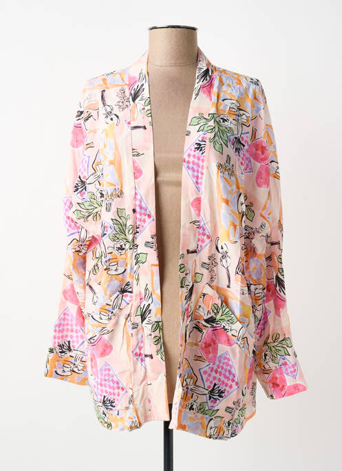 Veste casual coupe droite rose MADE IN SENS femme