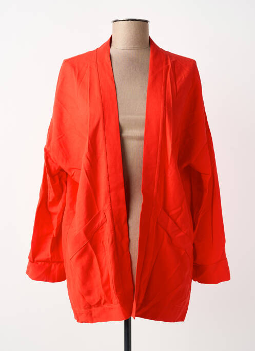 Veste casual coupe droite rouge MADE IN SENS femme