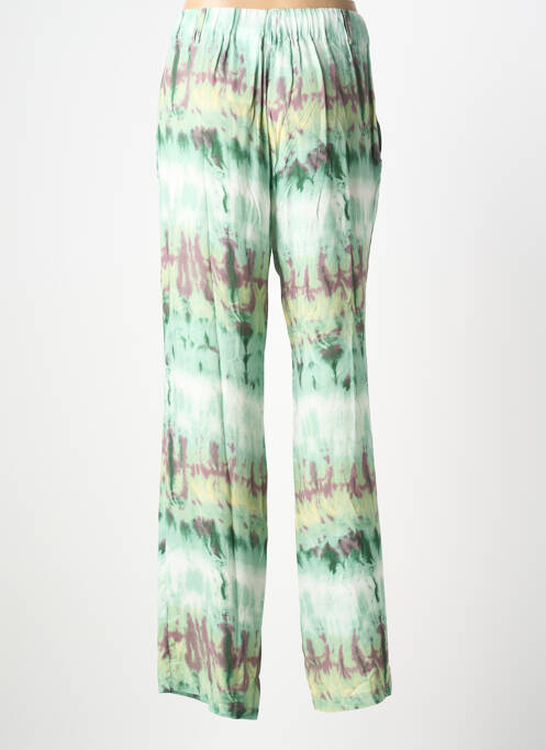 Pantalon droit taille élastique taille normale vert ANDAM femme