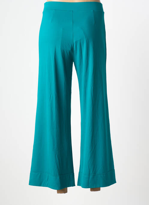 Pantalon large tissage popeline taille normale vert SURKANA femme