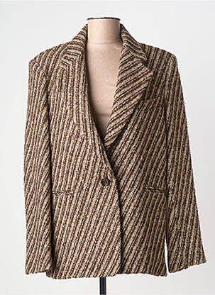 Blazer poches marron LAURENCE BRAS femme