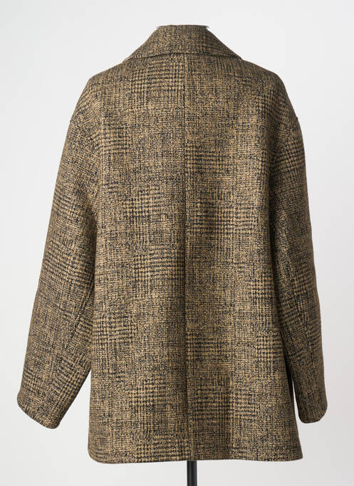 Manteau court coupe droite sans capuche beige CLOSED femme