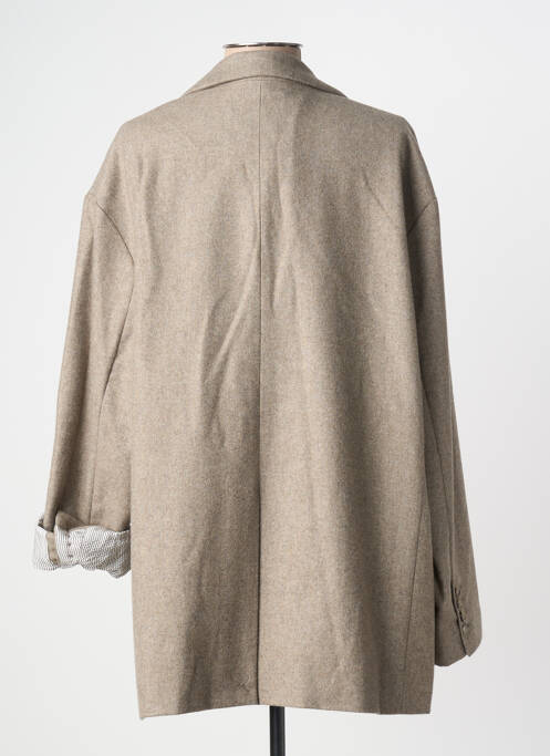 Manteau court coupe droite sans capuche marron CHLOÉ STORA femme