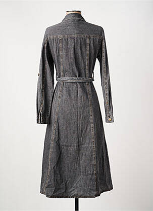 Robe mi-longue manches longues manches longues gris ORFEO femme