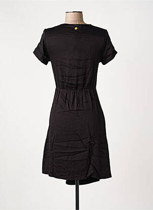 Robe mi-longue manches courtes manches courtes noir LOLA ESPELETA femme