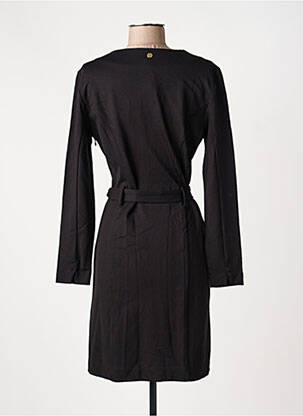 Robe mi-longue manches longues manches longues noir LOLA ESPELETA femme