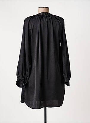 Robe courte manches longues manches longues noir SEE U SOON femme
