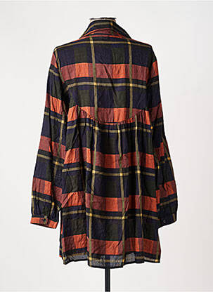 Robe courte manches longues manches longues noir LAURE + MAX femme