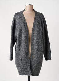 Gilet manches longues maille tricot gris ARTLOVE femme