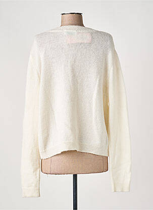 Gilet manches longues coupe cintrée beige LAURE + MAX femme