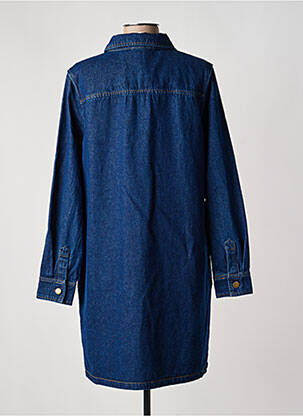 Robe mi-longue manches longues manches longues bleu ARTLOVE femme