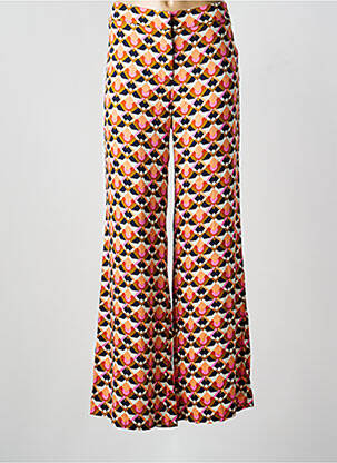 Pantalon large tissage popeline taille normale orange LOLA ESPELETA femme