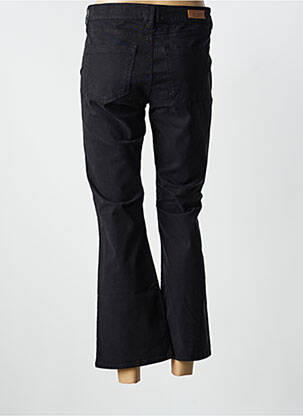 Pantalon chino tissage popeline taille normale noir HAPPY femme