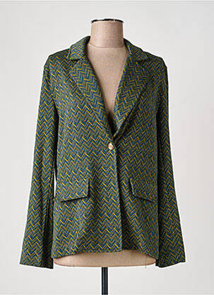 Blazer coupe cintrée vert PAKO LITTO femme