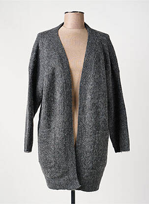 Gilet manches longues maille tricot gris ARTLOVE femme