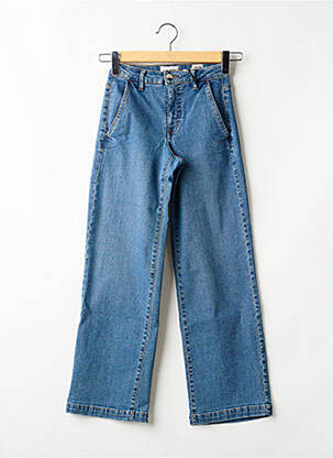 Jeans coupe large stretch taille normale bleu HAPPY femme