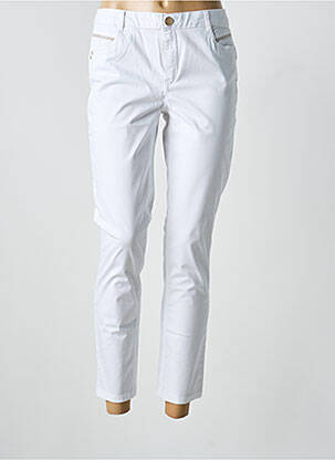 Pantalon 7/8 stretch taille normale blanc LOLA ESPELETA femme