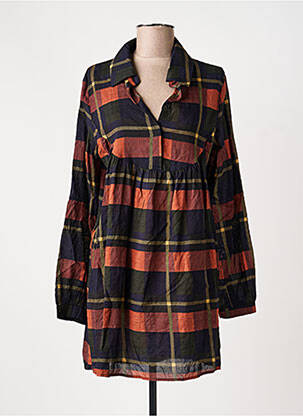 Robe courte manches longues manches longues noir LAURE + MAX femme