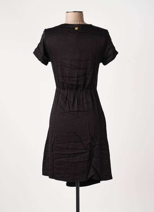 Robe mi-longue manches courtes manches courtes noir LOLA ESPELETA femme