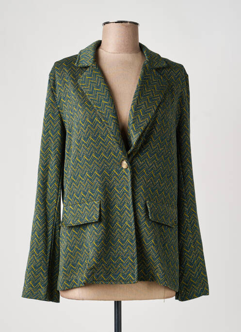 Blazer coupe cintrée vert PAKO LITTO femme