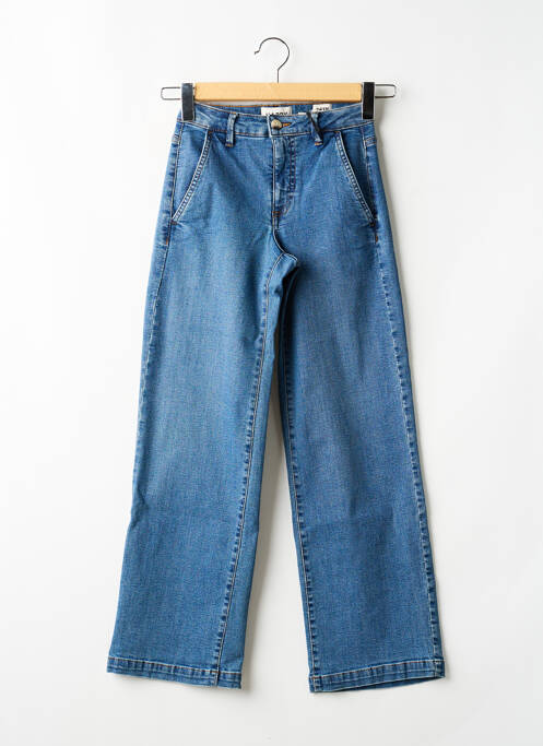 Jeans coupe large stretch taille normale bleu HAPPY femme