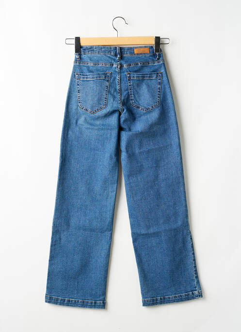 Jeans coupe large stretch taille normale bleu HAPPY femme