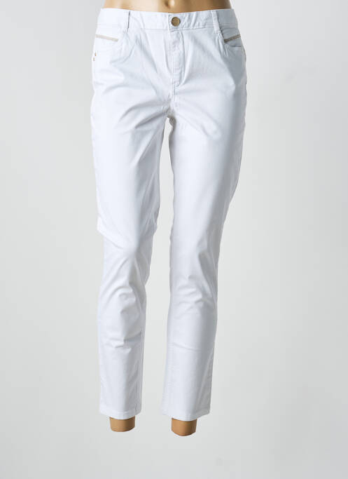 Pantalon 7/8 stretch taille normale blanc LOLA ESPELETA femme